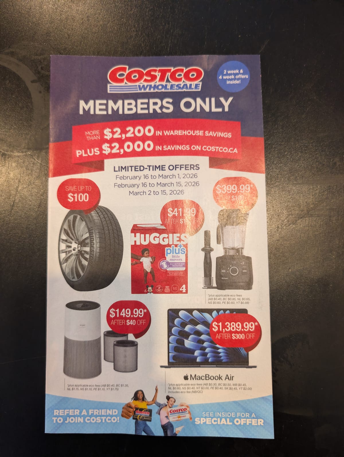 Upcoming sales at Costco