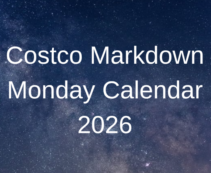 Costco Markdown Monday Calendar 2026