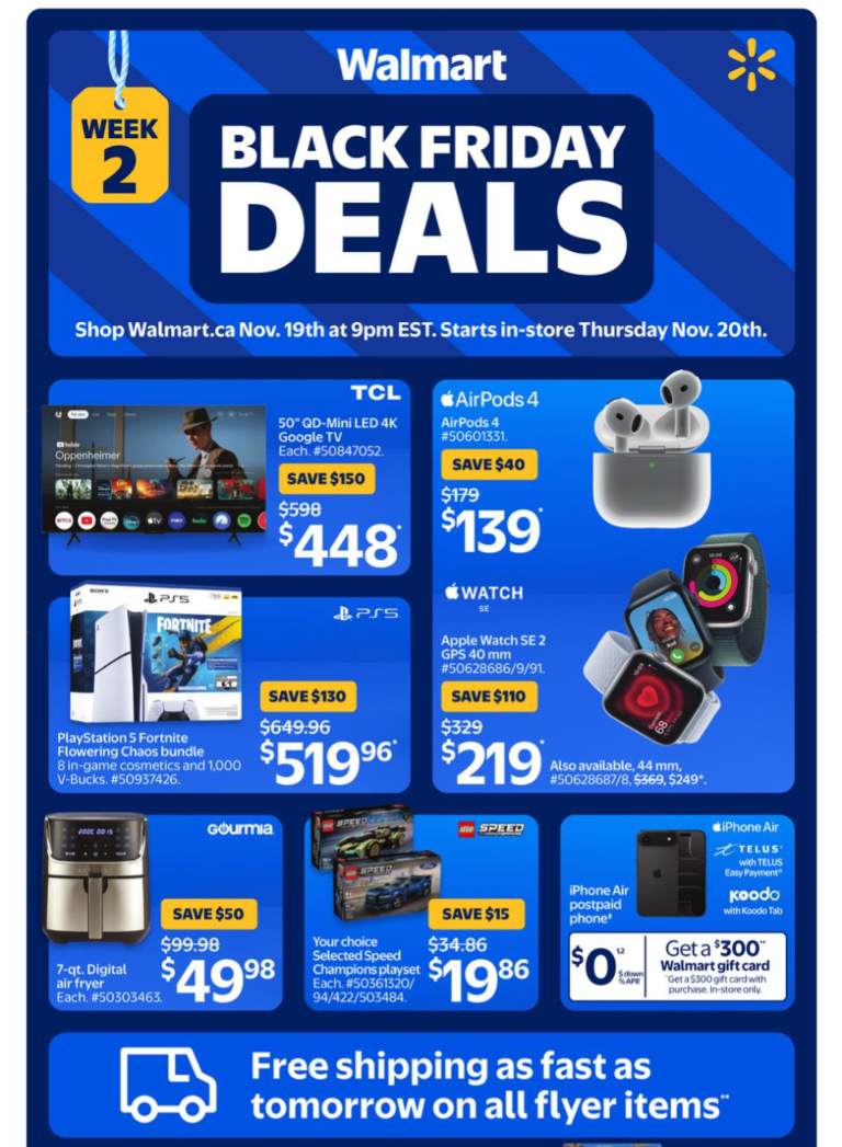 Week 2 - Walmart Pre Black Friday flyer