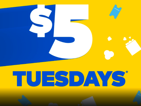 Cineplex $5 Tuesdays