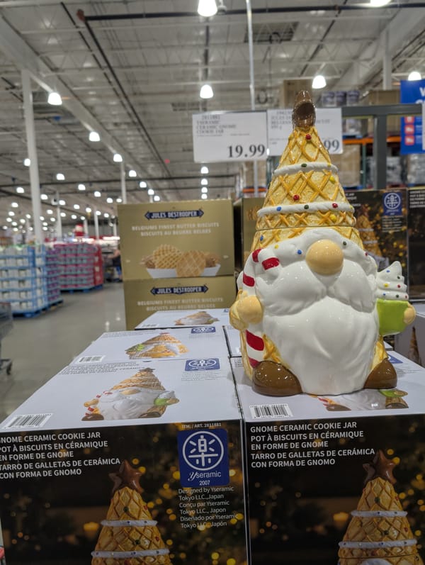 Holiday decor at Costco