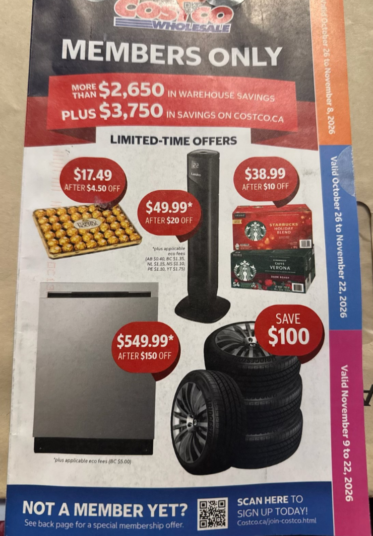 Sneak peek at upcoming sales at Costco