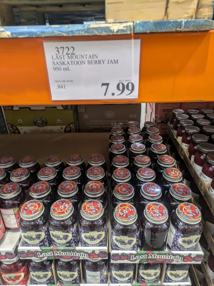 Canadian items at Costco