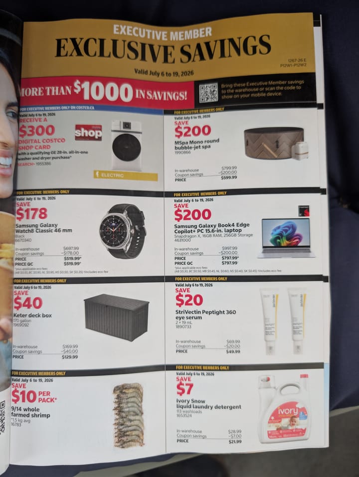 Costco Executive member coupons