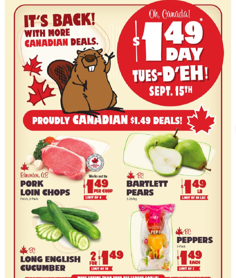 Save on Foods $1.49 day