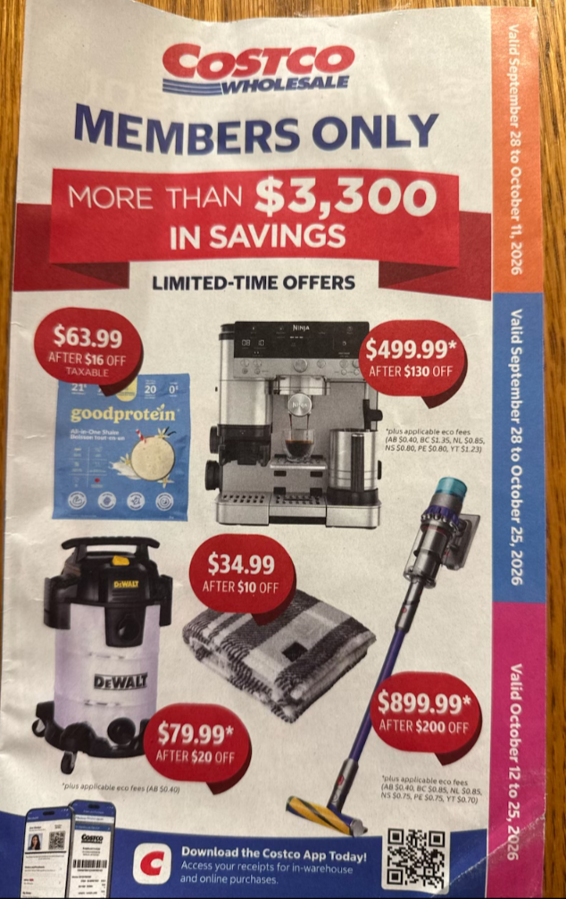 Sneak peek at upcoming sales at Costco