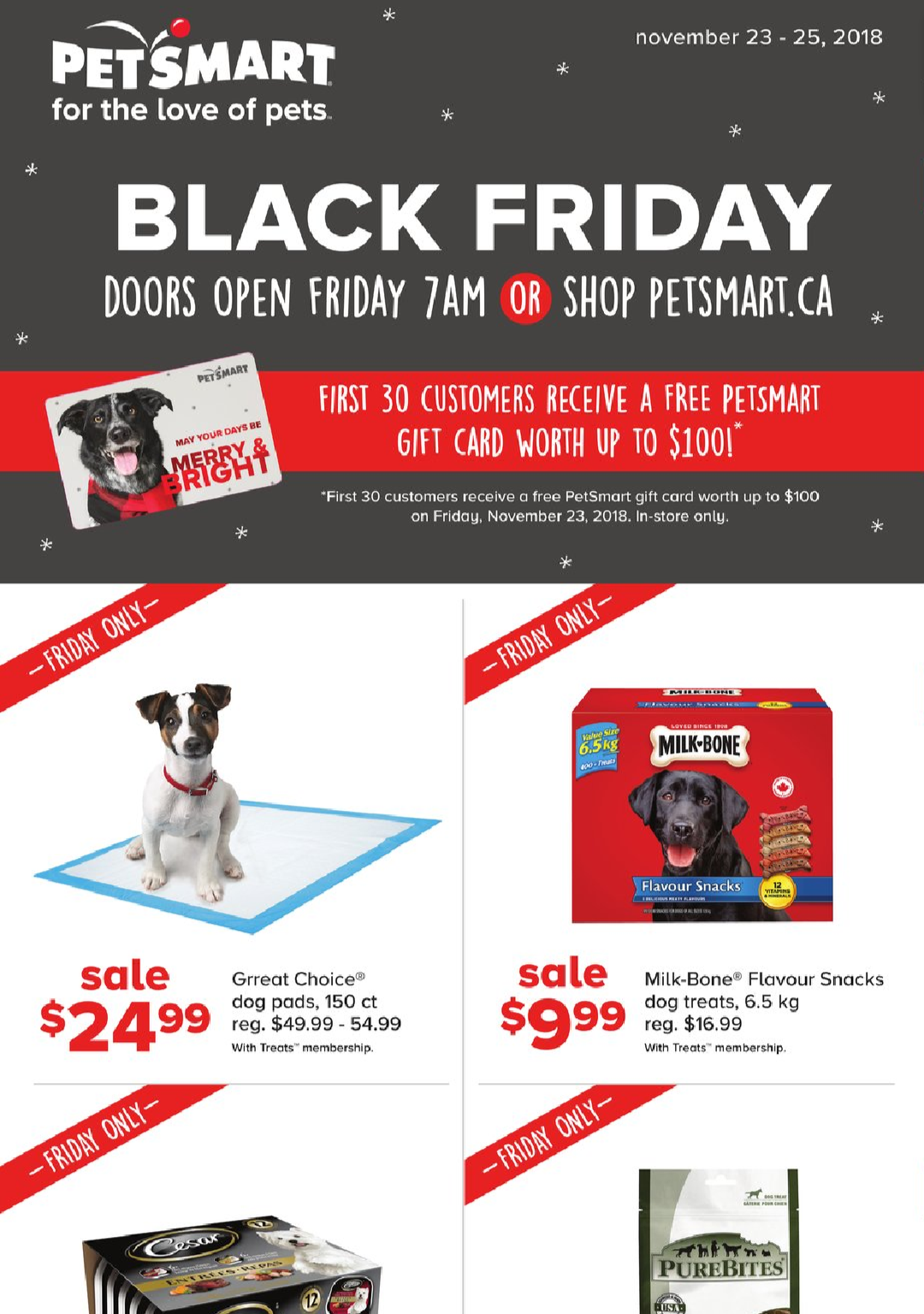 Pet Smart Black Friday Flyer Consider going to shop for a pet rescue