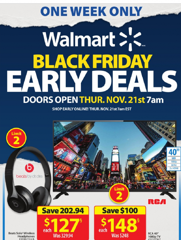 Walmart early Black Friday deals Save Money in Winnipeg
