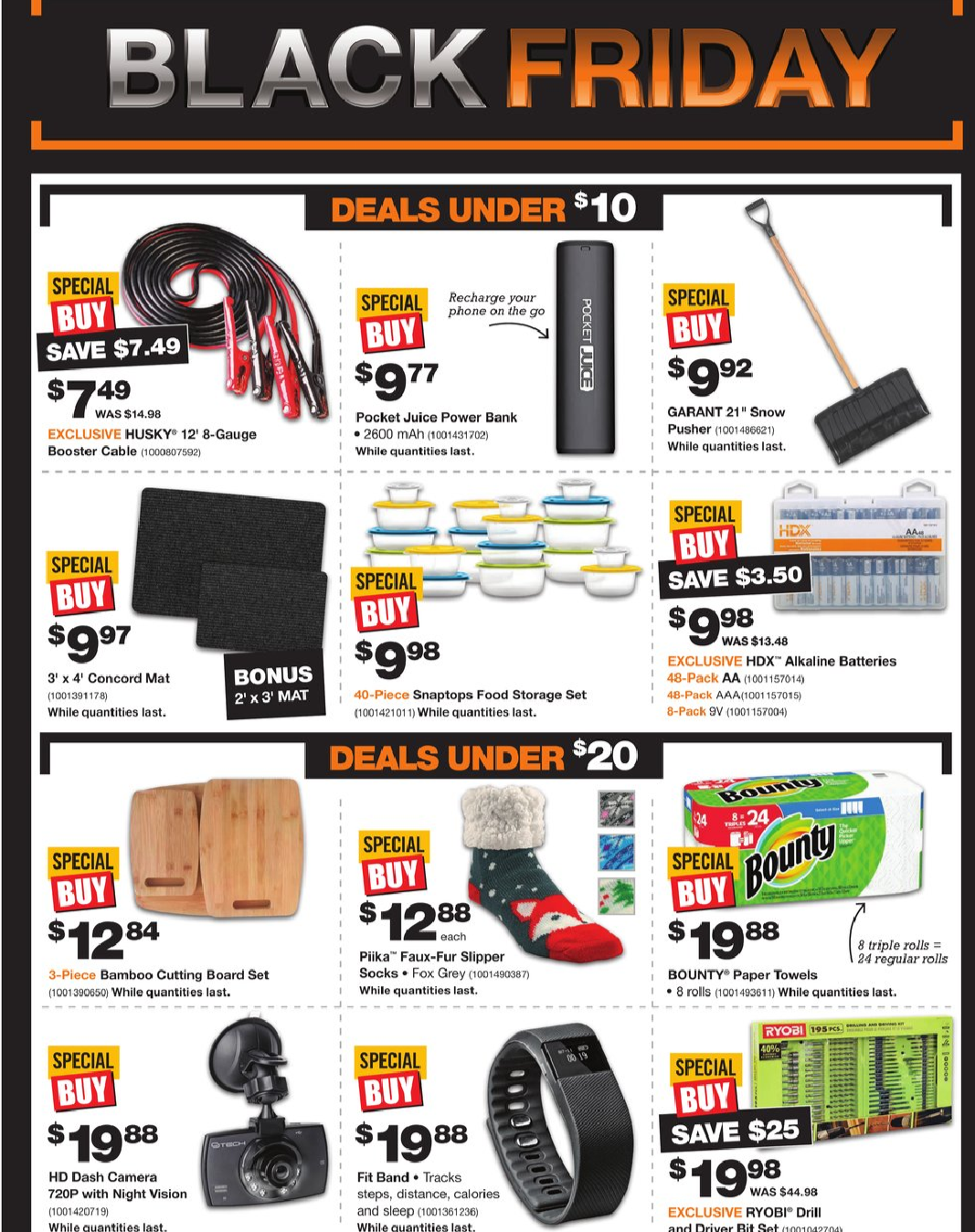 Home Depot Black Friday Deals