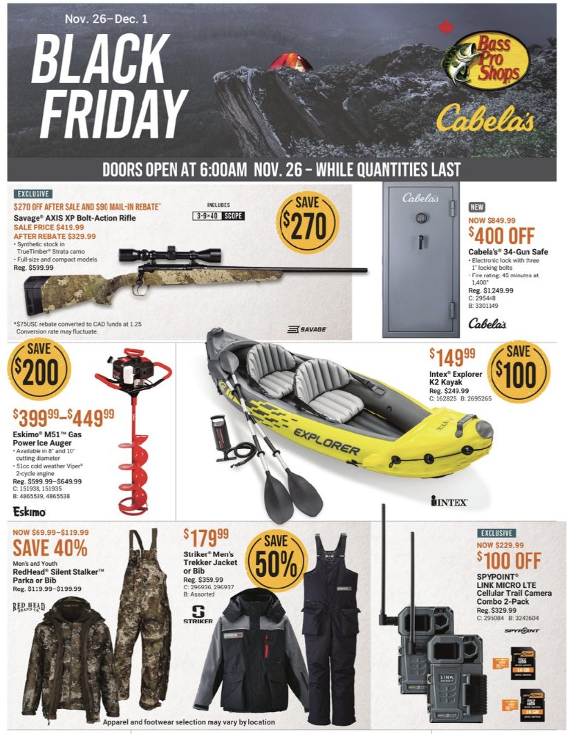 Cabela’s Black Friday flyer LaptrinhX / News